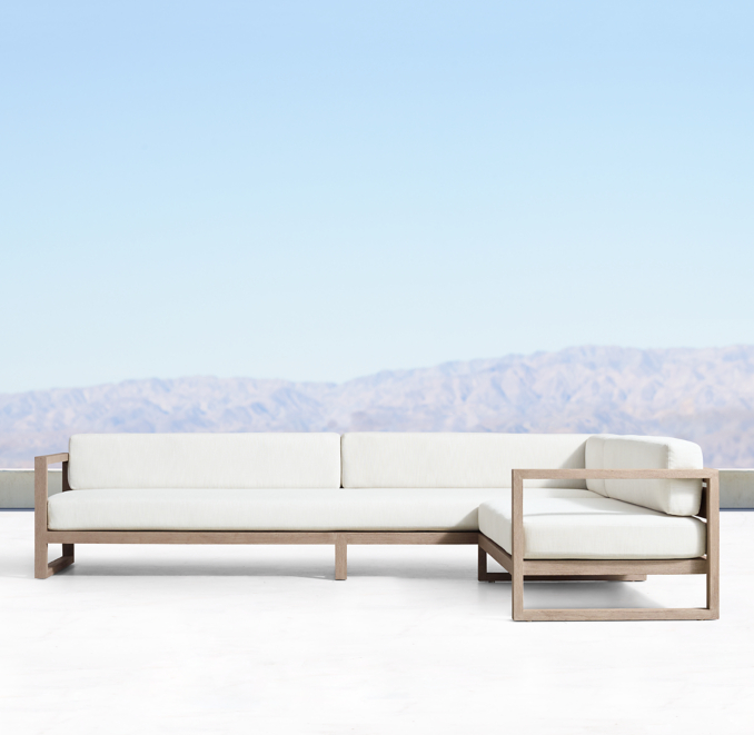Aegean Teak Right-Arm L-Sectional