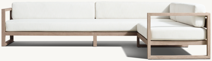 Aegean Teak Right-Arm L-Sectional