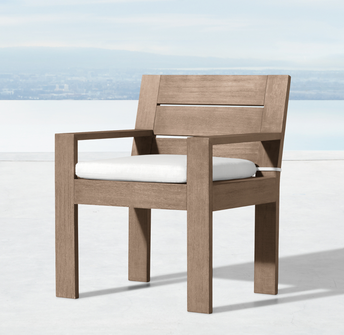 Three Quarter view of Marbella Dining Armchair Cushions 