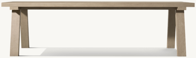 Front view of Merida Rectangular Dining Table 