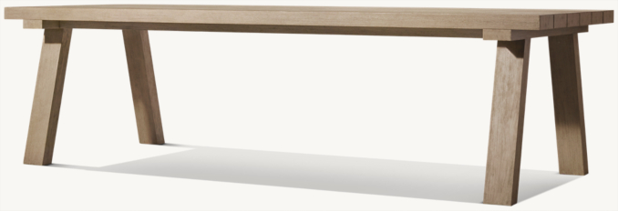 Three Quarter view of Merida Rectangular Dining Table 
