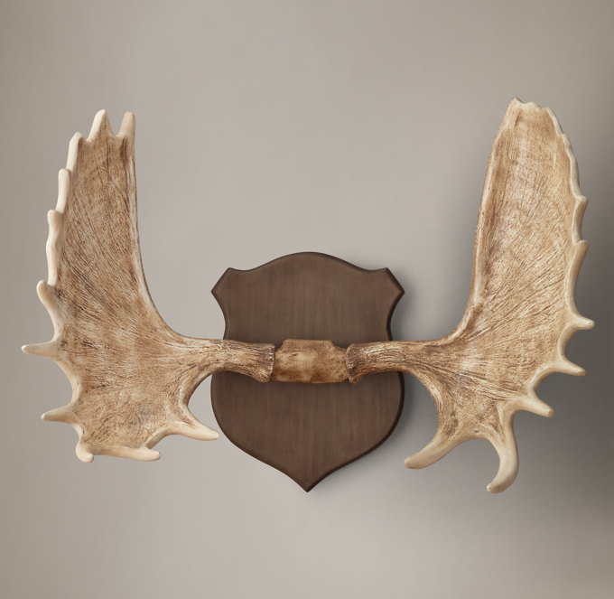 moose antlers in cast resin