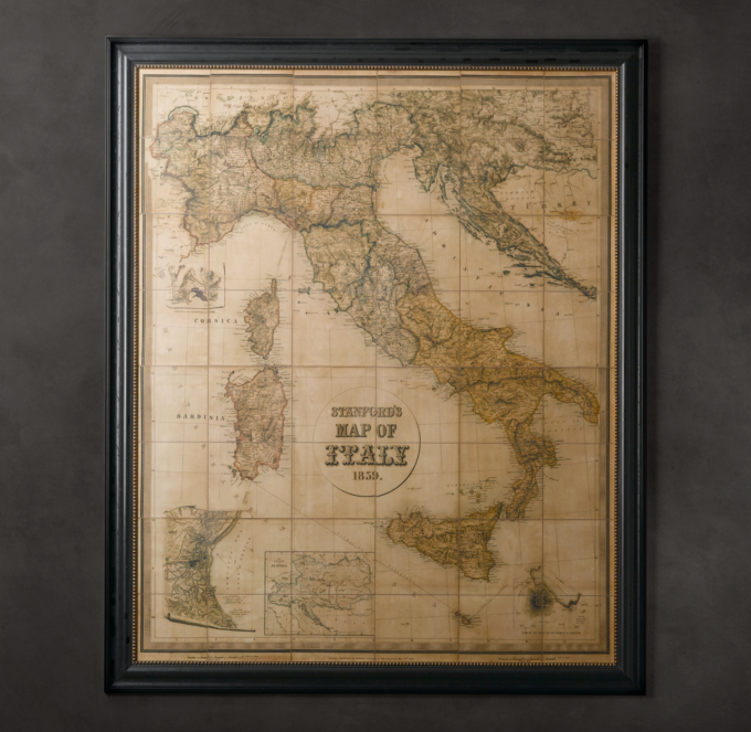 Stanford s 1859 Map of Italy