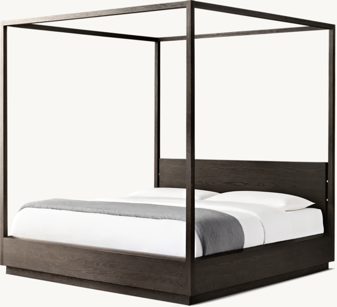 Black canopy bed restoration shop hardware