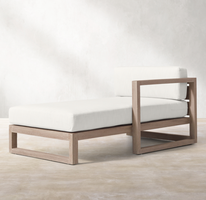 Aegean Teak Luxe RightArm Chaise