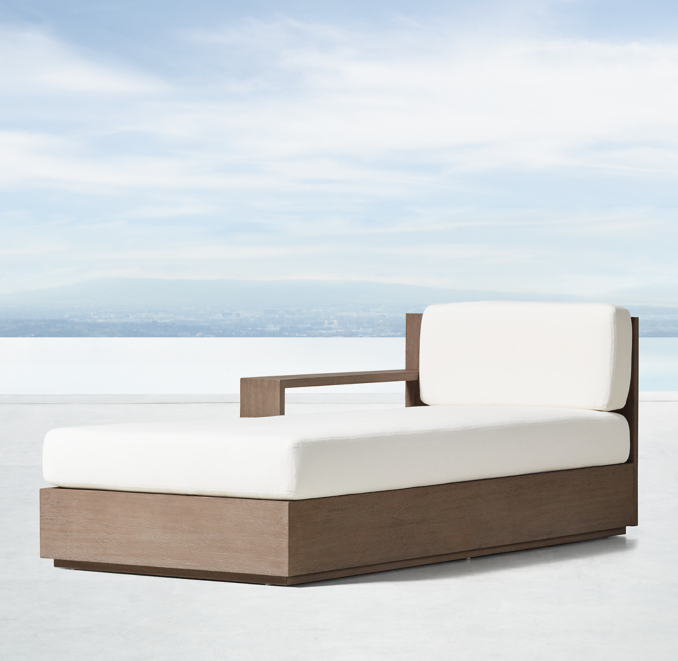 Marbella Teak LeftArm Chaise