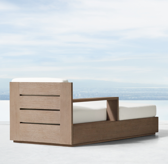 Marbella Teak LeftArm Chaise