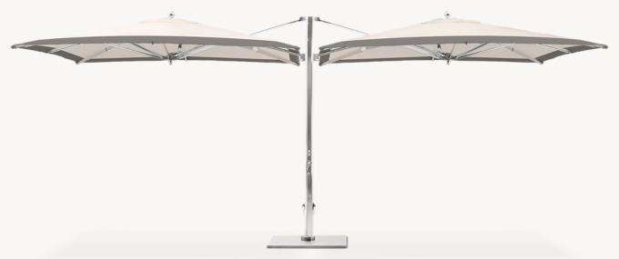 Tuuci&#174; Ocean Master Max Colorblock Dual Cantilever Umbrella - Contrast Border