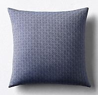 Kerry Joyce Omoro Square Pillow Cover - Indigo/White