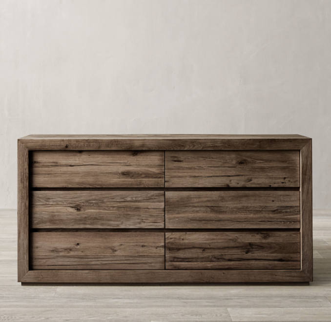 Reclaimed Russian Oak 6drawer Dresser