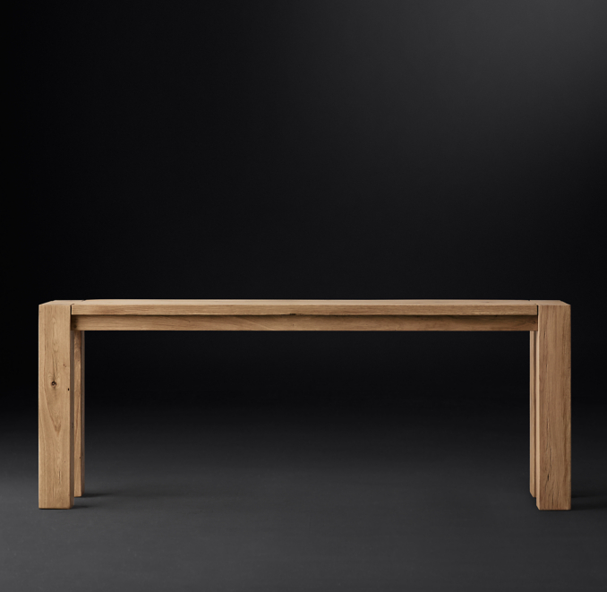 Reclaimed Russian Oak Parsons Console Table