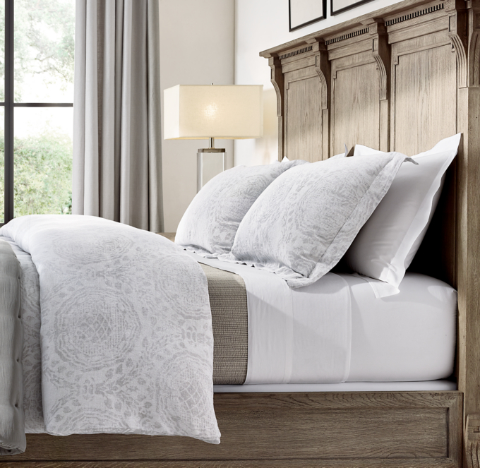 Castillo Medallion Cotton Linen Bedding Collection