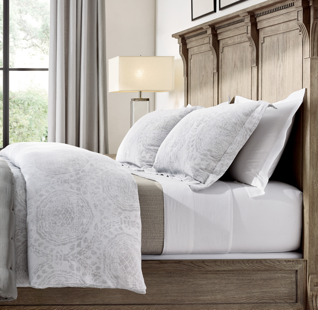 Castillo Medallion Cotton Linen Duvet Cover