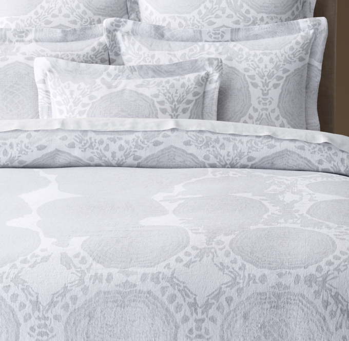 Castillo Medallion Cotton Linen Duvet Cover