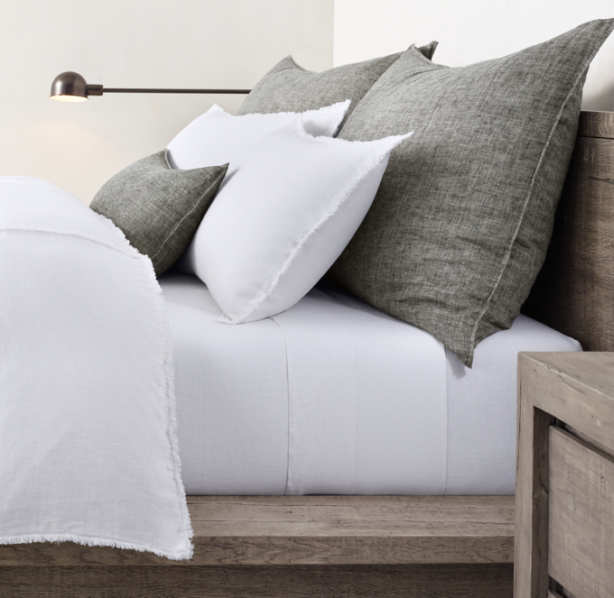 Linen Frayed Edge Bedding Collection