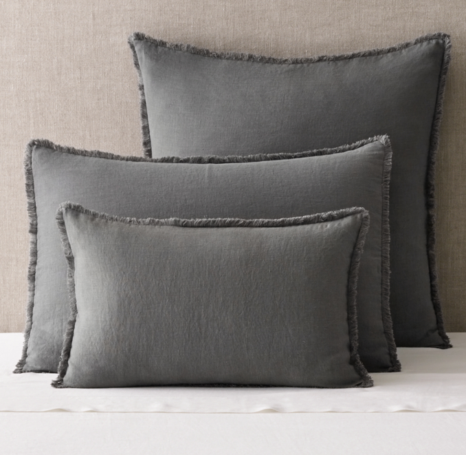 Linen Frayed Edge Sham