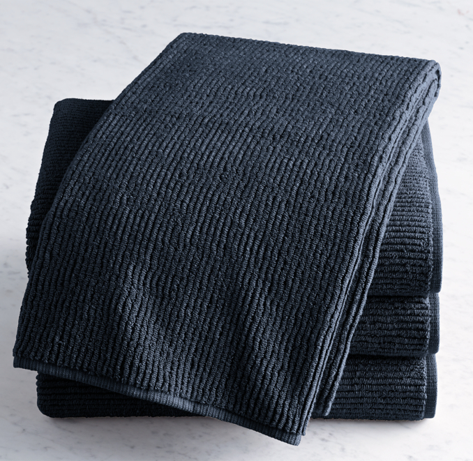 Ribbed Terry Bath Towel