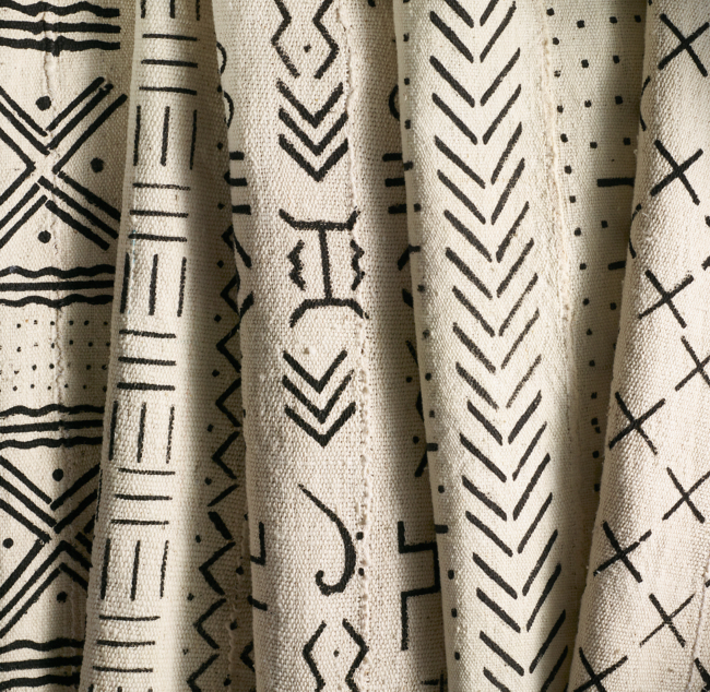 Handwoven African Mud Cloth Pillow Cover