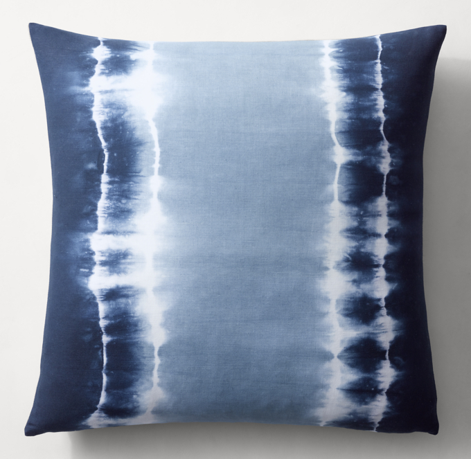 shibori pillow cover