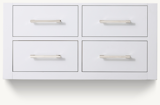 Front view of Hutton Single Floating Vanity Base 