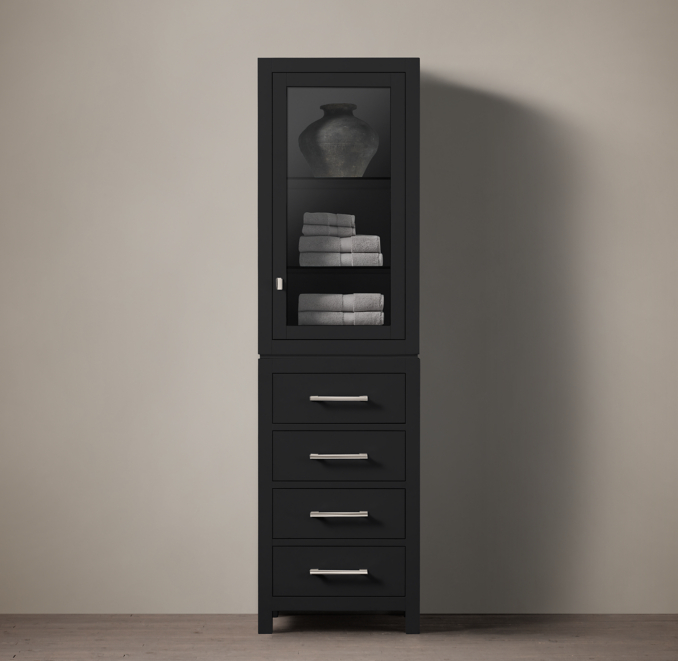 Hutton Glass Door Bath & Four Drawer Base