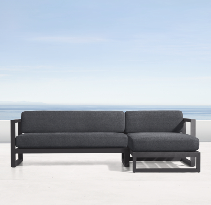 Aegean Aluminum RightArm SofaChaise Sectional