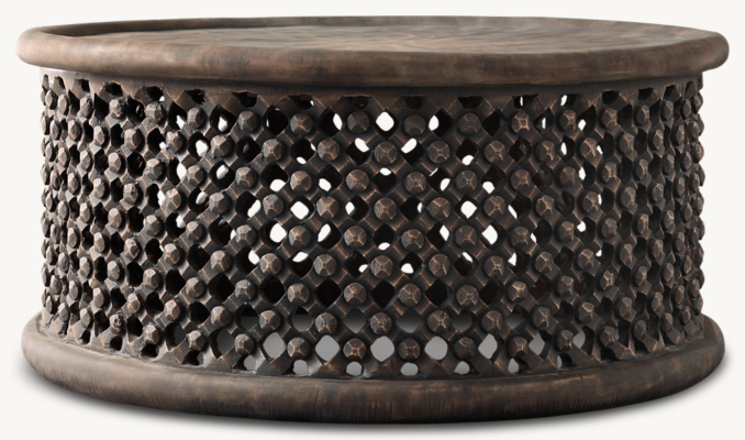 Front view of Bamileke King'S Coffee Table 