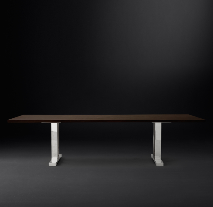 Drake Live-Edge Rectangular Dining Table | RH