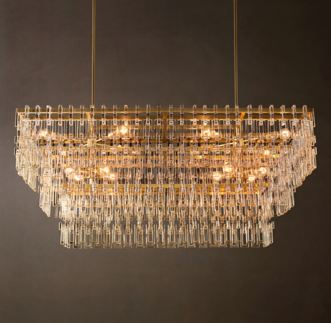 Marignan Tiered Rectangular Chandelier
