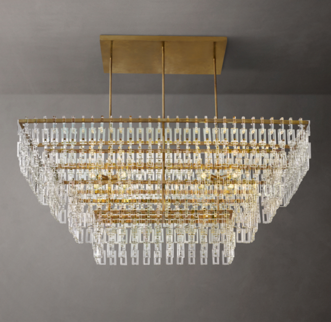 Marignan Tiered Rectangular Chandelier