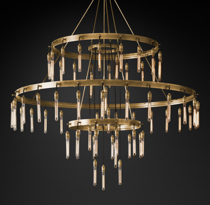 Axis 3Tier Chandelier 72"