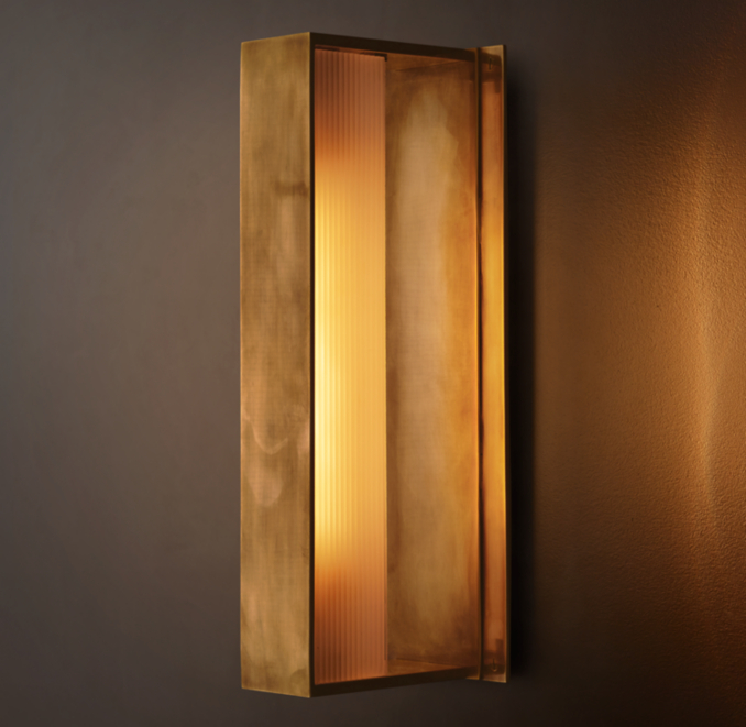 Shown in Lacquered Burnished Brass.