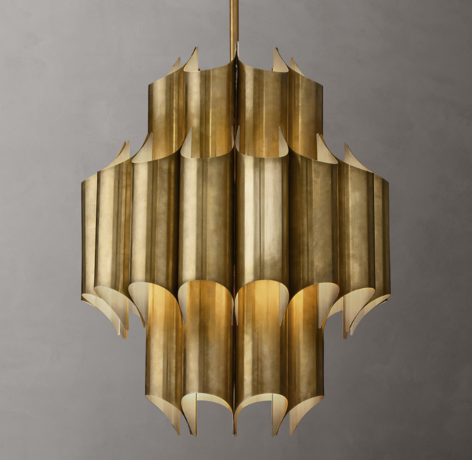 Shown in Lacquered Burnished Brass.