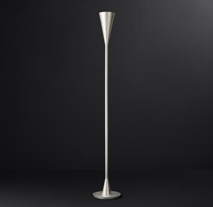 silver torchiere floor lamp