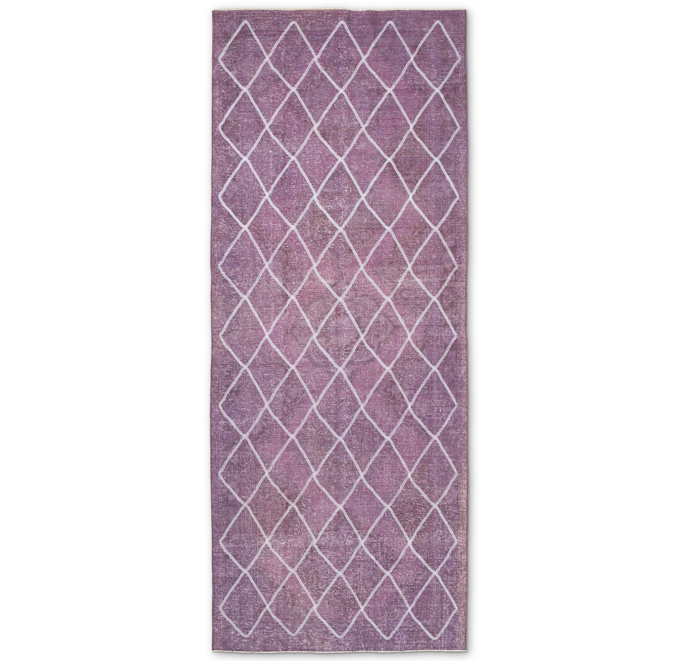 Embroidered Vintage Rug 4'9" X 12'3"