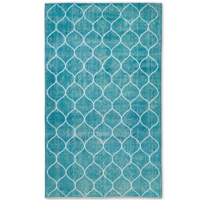 Embroidered Vintage Rug 5'9 X 9'8