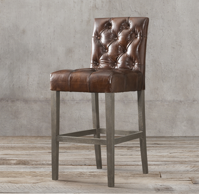 Parsons Leather Bar & Counter Stool