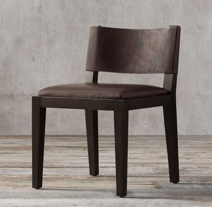 Saddle Leather Dining Side Chair