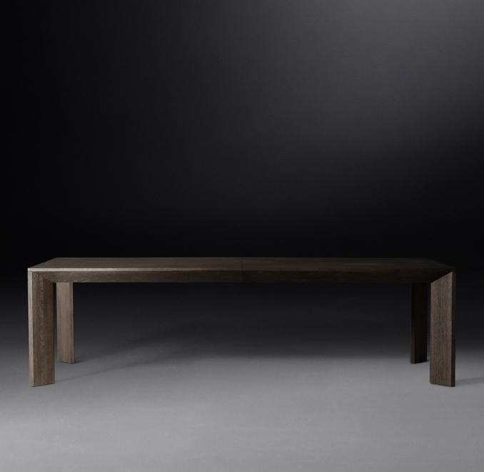Front view of Arles Rectangular Dining Table 