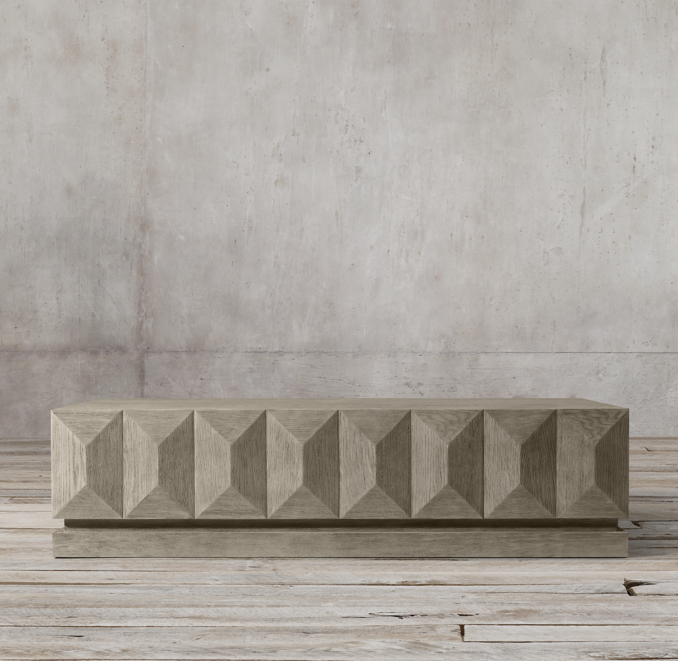 Geometric Faceted Coffee Table