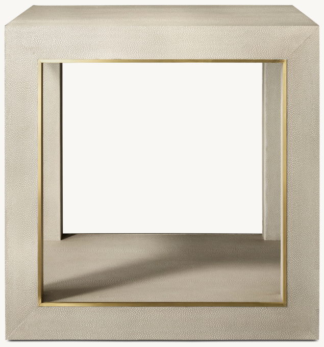 Cela Shagreen Square Side Table