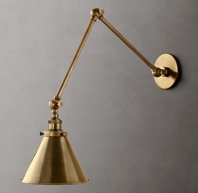 20th C. Library Double Sconce | RH