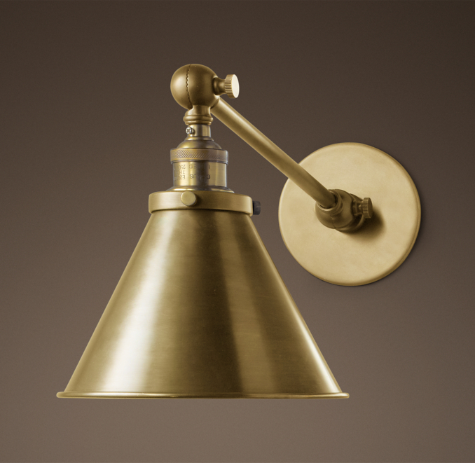 20th C. Library Single Sconce