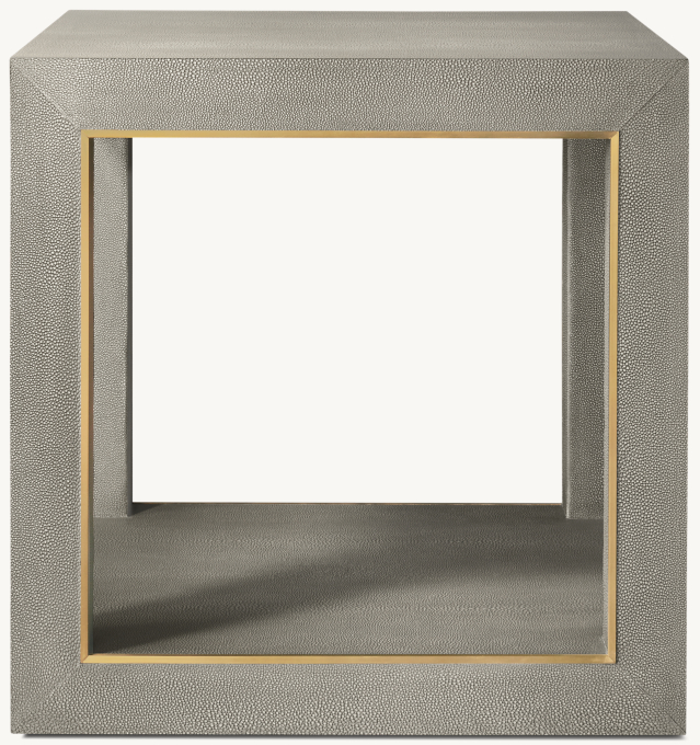 Cela Shagreen Square Side Table