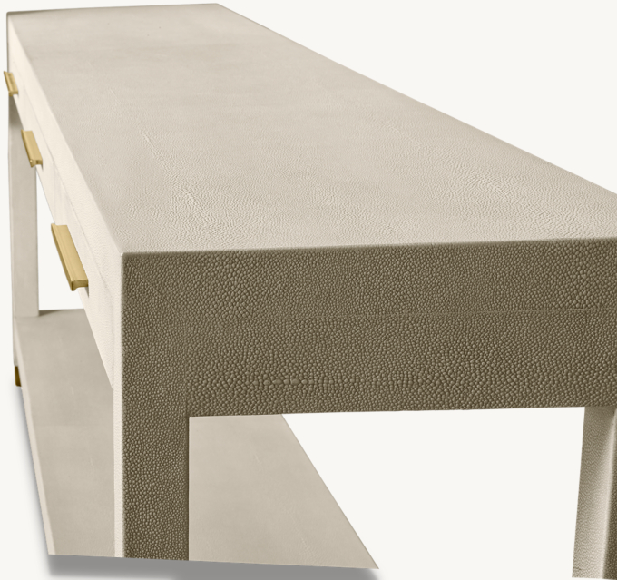 Graydon Shagreen 2-Drawer Console Table | RH