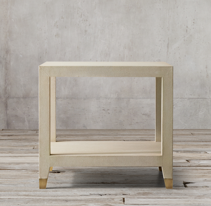 Graydon Shagreen Square Side Table