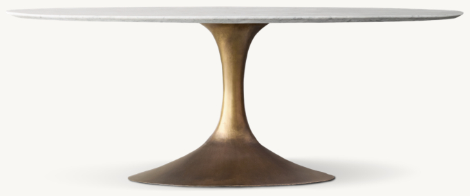 Aero Stone Oval Dining Table