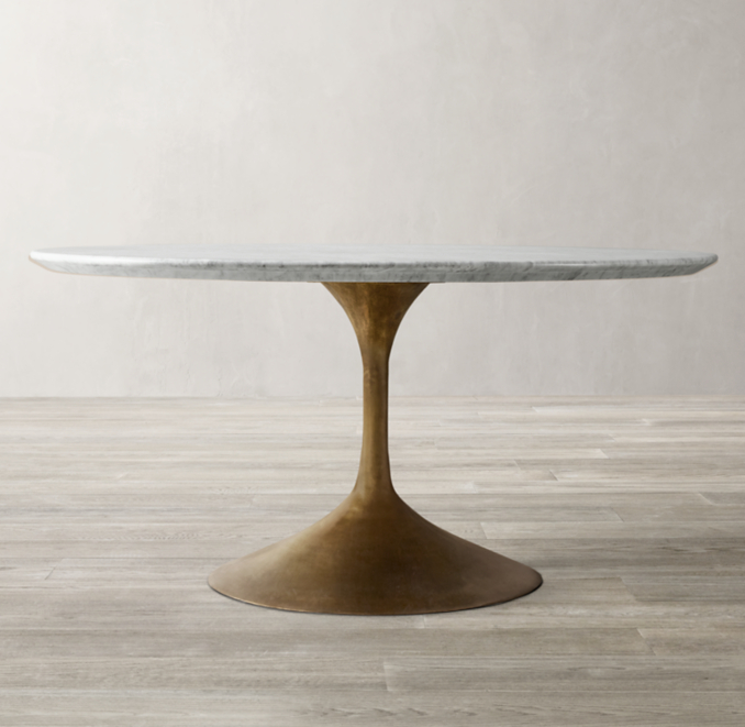 Aero Marble Round Dining Table