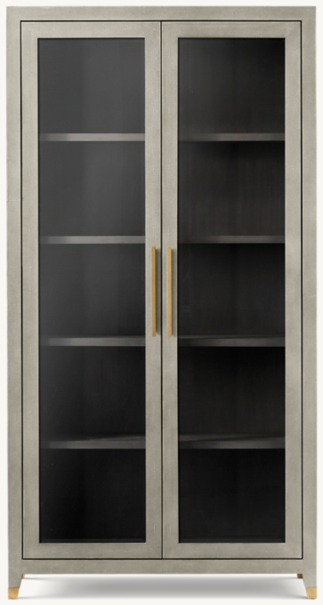 Graydon Shagreen Glass Cabinet