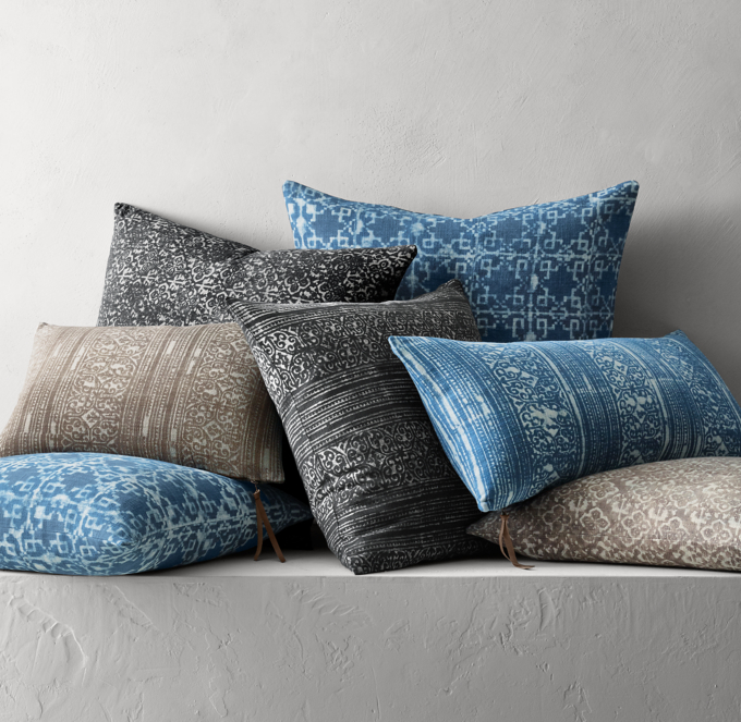 Batik Mud Resist Pillow Cover